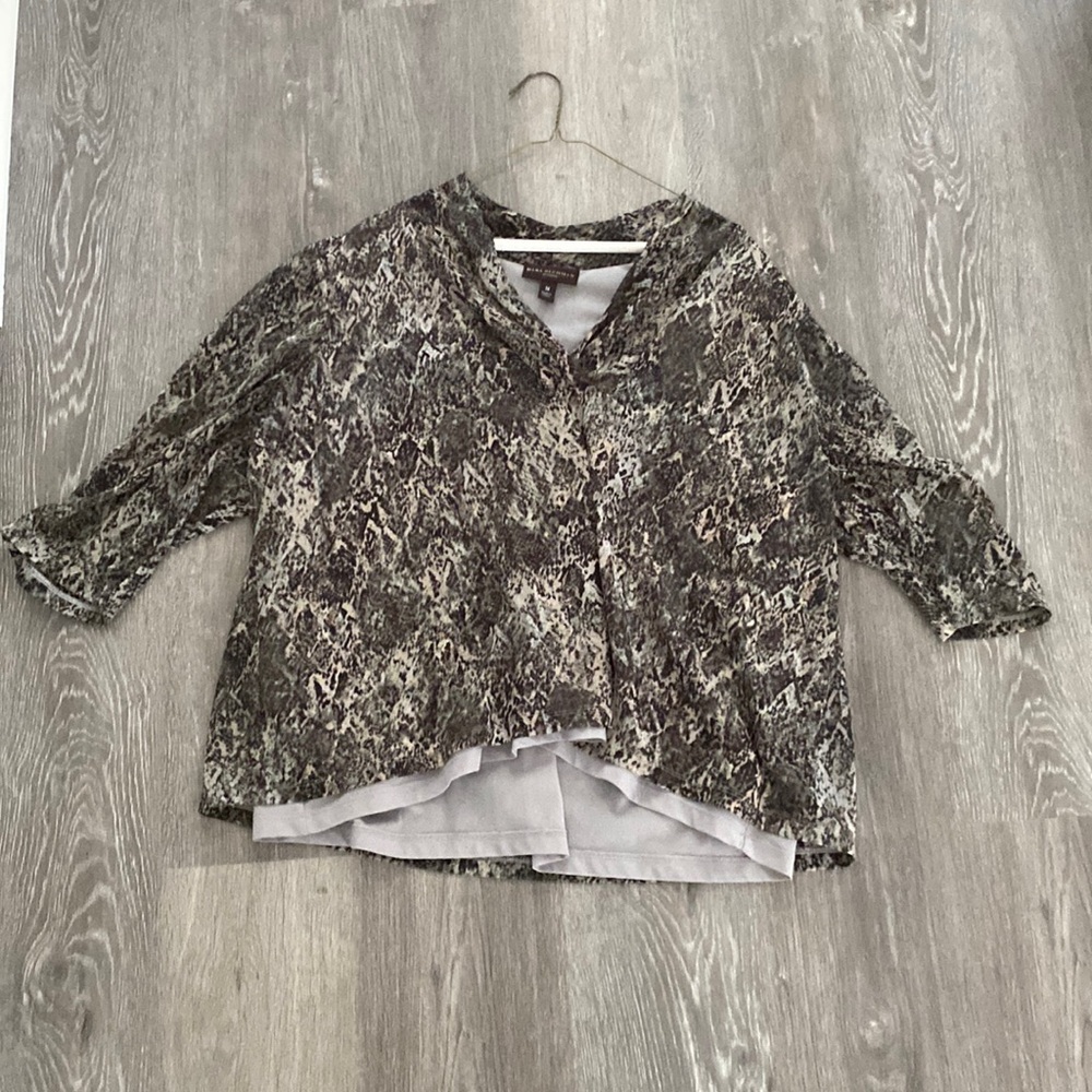 Dana Buchman Snake Print Blouse